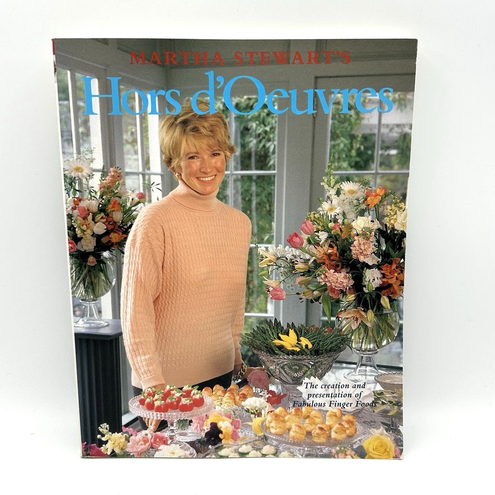Vtg Martha Stewart Hors d'Oeuvres Cookbook 1984 Softcover Recipes Entertaining